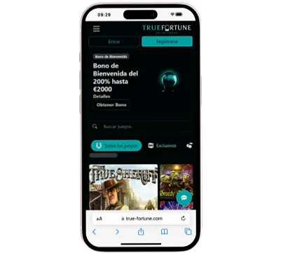 True Fortune Casino interfaz