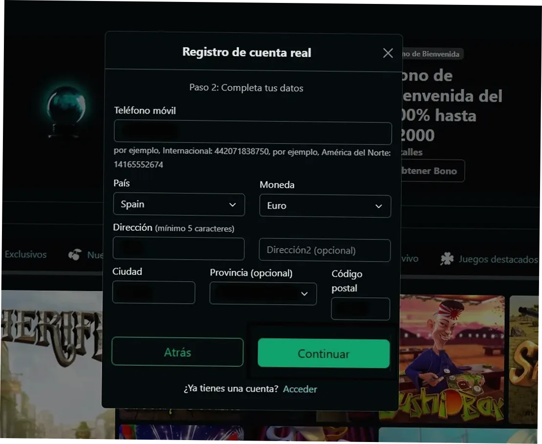 True Fortune Casino juegos disponibles